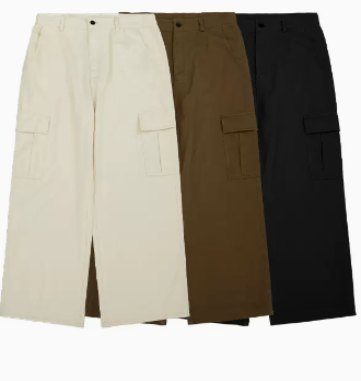 Pantalón Overol Casual Negro Expansion Tide con Bolsillos Amplios para Hombre Talla Grande - Image 5