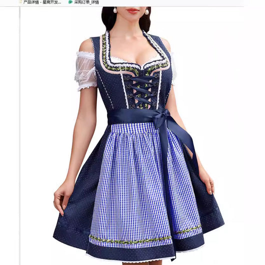 Disfraz de Camarera Sexy Halloween - Vestido Mini Dirndl para Mujer - Image 3