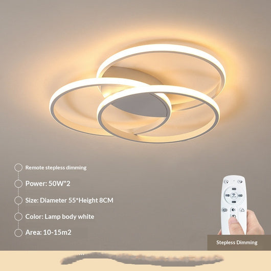 Lámpara de Techo LED Estilo Nórdico para Recámara Principal - Diseño Moderno e Inteligente - Image 11