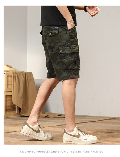 Shorts Cargo Retro Sueltos para Hombre con Múltiples Bolsillos - Image 16