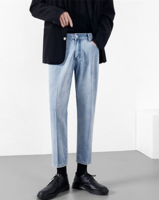 Pantalones Vaqueros Rectos Holgados Ligeros para Hombre - Verano - Image 4