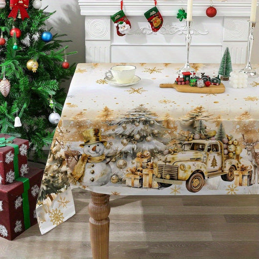 Mantel Navideño Impermeable para Mesas Decorativas - Image 6