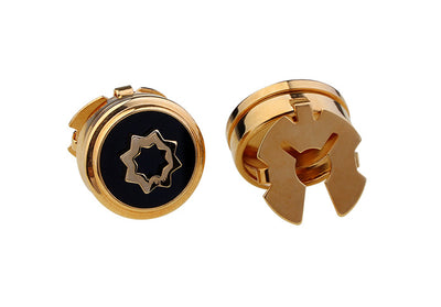 Gemelos de Negocio Redondos Chapados en Oro - Elegancia Americana - Image 9