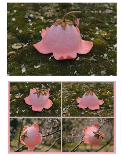 Gorro de Lana Fieltro Flor de Cerezo Hecho a Mano para Bebés y Niños - Image 7
