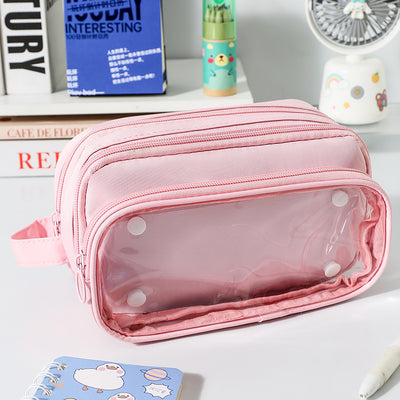 Estuche Transparente Estilo INS Serie Leche Salada - Gran Capacidad Impermeable - Image 6