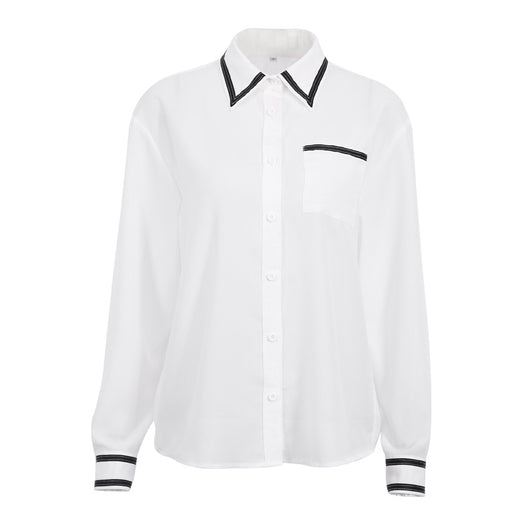 Blusa de Gasa Patchwork en Colores Contrastantes - Image 22