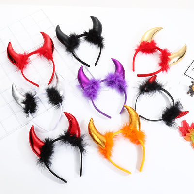 Diadema de Cuernos de Demonio para Decoración y Actuación de Halloween - Image 16