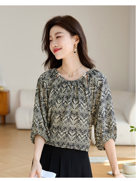 Blusa Suelta Reductora de Manga 3/4 para Mujer - Image 21