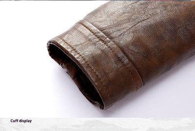 Chaqueta de Cuero PU Moderna con Bolsillos para Hombre - Image 15