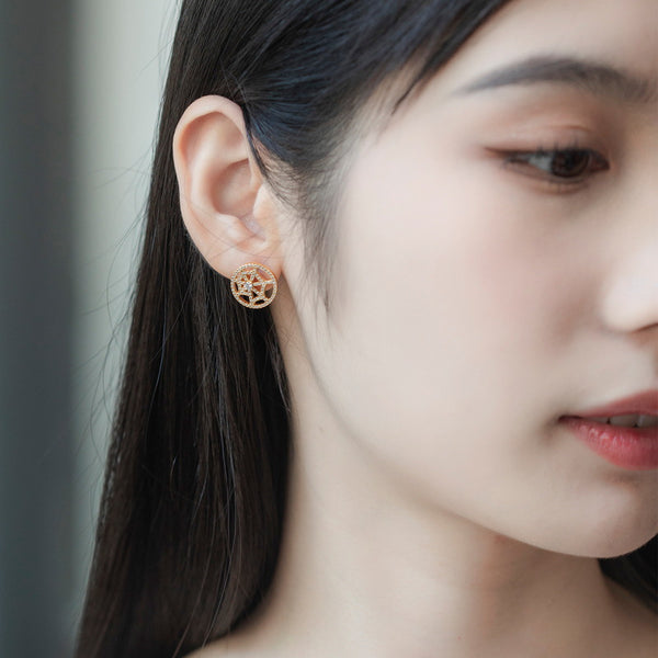 Aretes de Telaraña Retro con Personalidad Exagerada