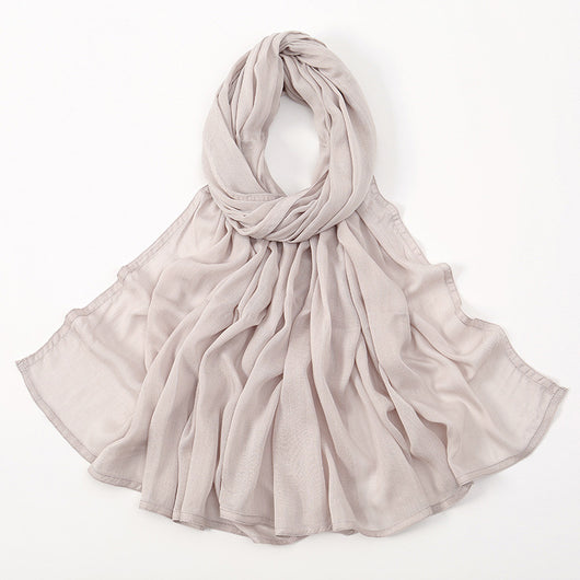 Pañuelo Modal Rayon Malayo Indonesio Colores Sólidos Transpirable - Image 34