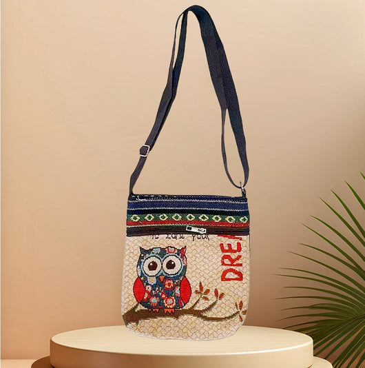 Bolso Bandolera Bordado Étnico con Elefante y Mariposa Estilo Chino - Image 30