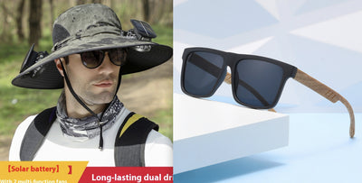 Sombrero Solar con Ventilador USB - Protección y Comodidad para Actividades Outdoor - Image 27