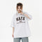 Camiseta Casual con Parche de Letras Bordadas para Hombre