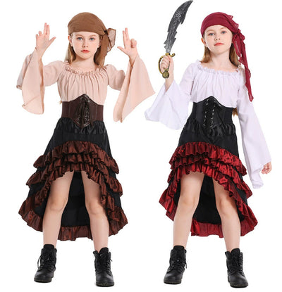 Vestido Halloween Asimétrico con Volantes y Cintura Alta - Image 10