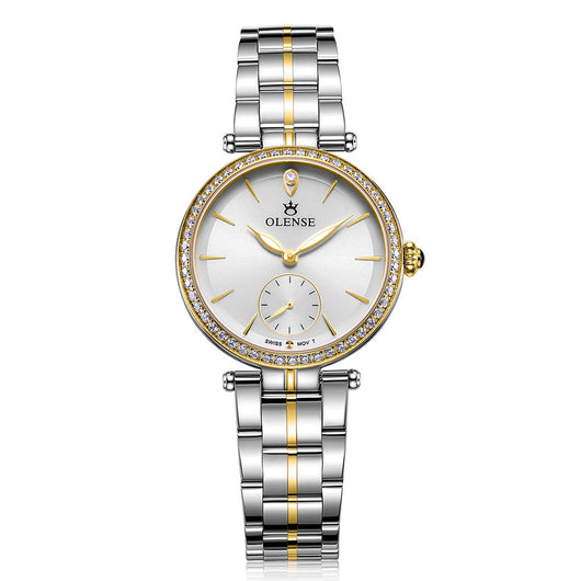 Reloj Elegante para Mujer en Acero Inoxidable con Cristal de Zafiro - Image 9