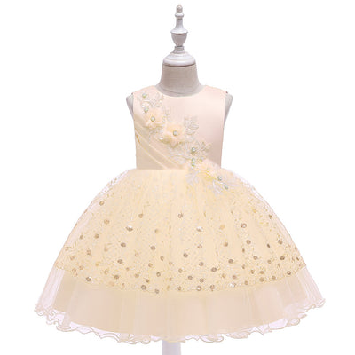 Falda Tutú de Malla con Encaje Perlas para Niñas - Image 6