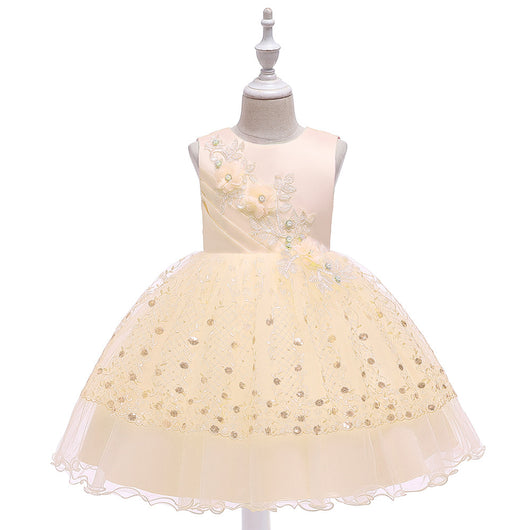 Falda Tutú de Malla con Encaje Perlas para Niñas - Image 6