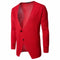 Cardigan Tejido Holgado con Cuello en V para Hombre