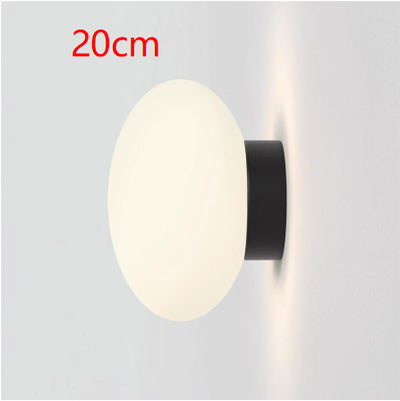 Lámpara de Pared Minimalista Blanca en Vidrio Estilo Hongo - Image 7