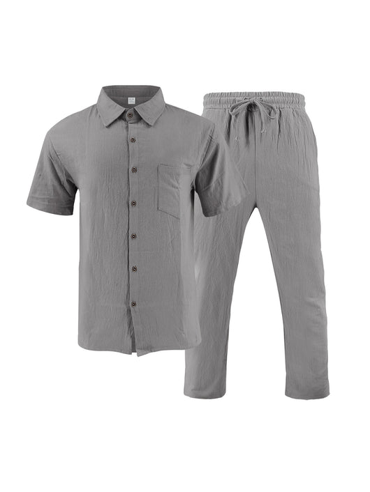 Conjunto de Playa: Polo Casual con Botones y Shorts Cómodos - Image 25