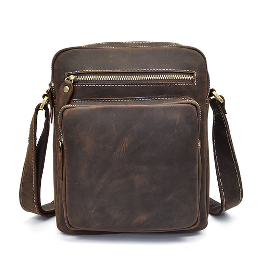 Bolso Tote de Cuero Crazy Horse Gran Capacidad - Image 28
