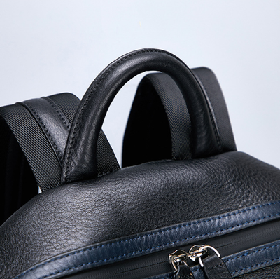 Mochila de Cuero Genuino Estilo Retro para Hombre - Image 13
