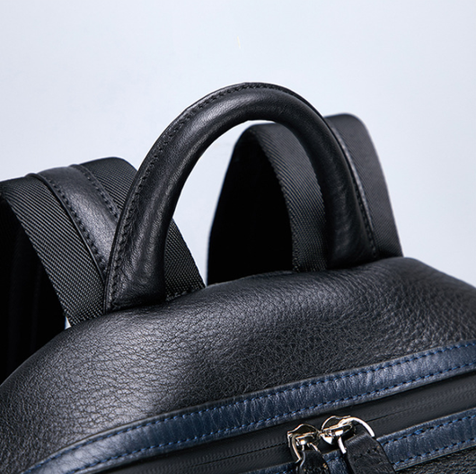 Mochila de Cuero Genuino Estilo Retro para Hombre - Image 13