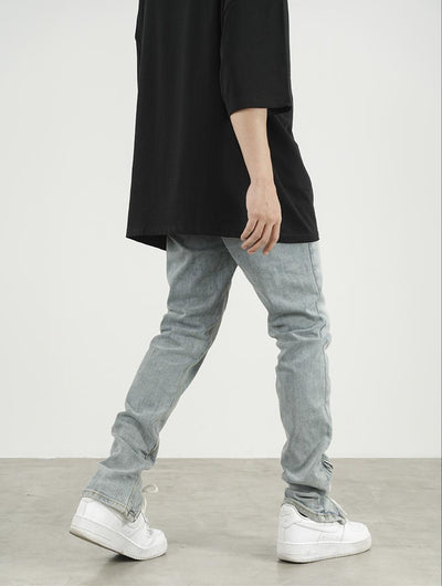 Jeans Slim Fit con Cierre Lateral para Hombre y Mujer - Image 16