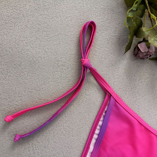 Traje de Baño Degradado con Detalles Cosidos y Tirantes Ajustables - Image 18