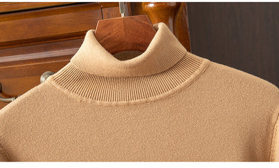 Suéter Cuello Alto para Hombre Otoño Invierno - Abrigo Interior Versátil - Image 46