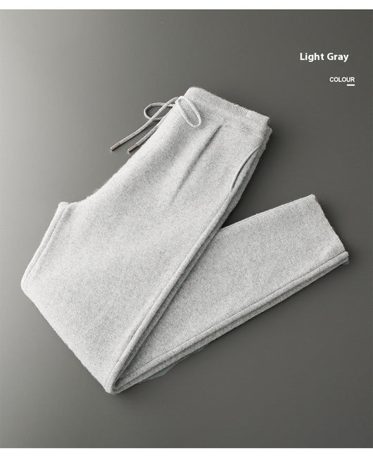 Pantalones Casuales de Cachemira Suelta para Hombre - Image 16