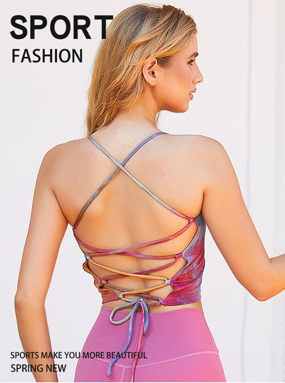 Camiseta Deportiva Tie Dye para Mujer con Soporte Fitness - Image 11