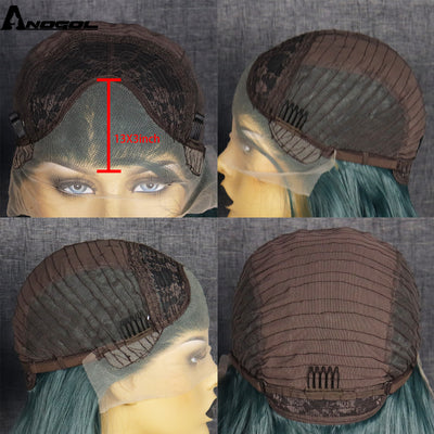 Peluca Larga Rizada Sintética con Encaje Frontal para Mujeres - Image 4