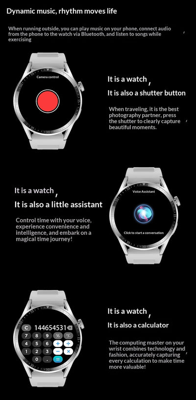 Reloj Inteligente Redondo con Llamadas Bluetooth y Monitor de Salud - Image 8