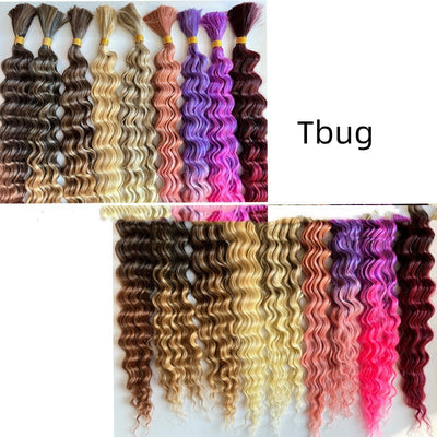 Extensiones Boho Trenzas Ondas Playa Cabello Sintético Giro Profundo - Image 15