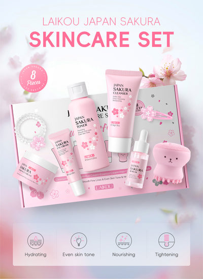 Set de Cuidado Facial Flor de Cerezo - 8 Piezas Premium - Image 11