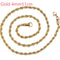 Classique Corde Cha Ne Hommes Collier Largeur Dorado 4mm51cm