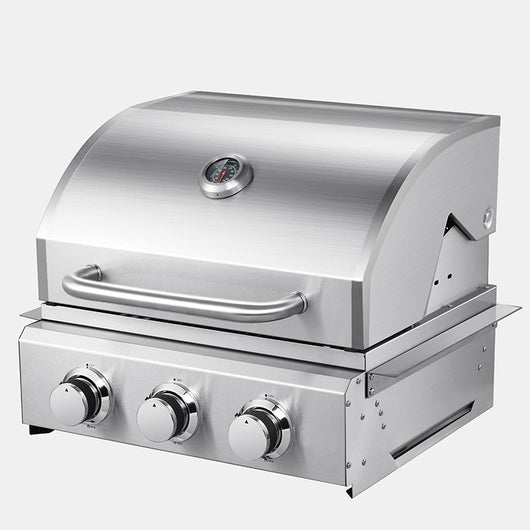 Asador de Gas Empotrable de Tres Quemadores en Acero Inoxidable - Image 3