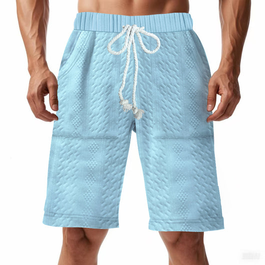 Shorts de Punto Jacquard Holgados para Hombre - Image 7