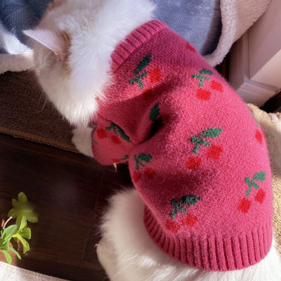 Suéter Tejido Hueco con Moño para Perros y Gatos - Image 26
