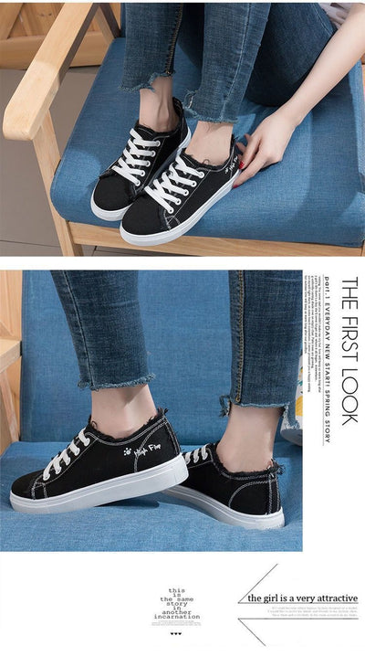 Zapatillas de Lona para Mujer Blancas Transpirables Casual Deportivas Primavera - Image 14