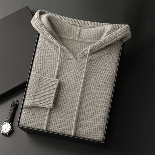 Suéter de Cachemira con Capucha para Otoño e Invierno - Image 7