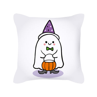 Funda de Almohada Halloween con Calabaza y Fantasma Lindo - Textura Piel de Durazno - Image 10