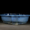 Maceta Bonsái Artesanal Cerámica Púrpura Jun Azul - Diseño Begonia Vintage