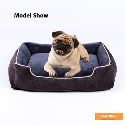 Cama de Terciopelo para Mascotas - Casa Cómoda para Perros y Gatos - Image 3