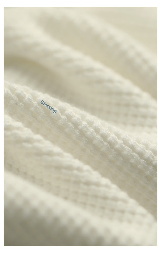Suéter Henley Casual de Cuello V y Manga Larga para Hombre - Image 18