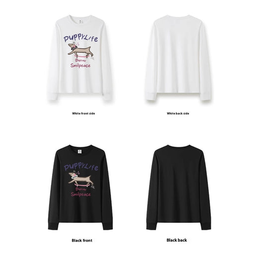 Blusa Larga Blanca Ajustada Estilo Coreano para Mujer - Algodón con Cordón - Image 5