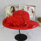 Sombrero Visera Organza con Flor - Estilo Elegante y Sofisticado