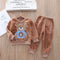 Pijama Infantil Térmico con Diseño Cartoon - Conjunto Abrigo Invierno